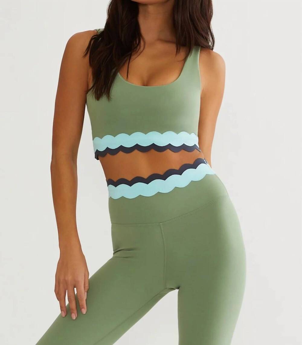 NEW BEACH RIOT marin scoop neck top in sage mist